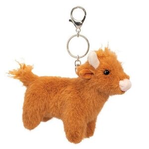 *NWT* DOUGLAS Highland Cow Plush Bag Charm